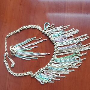 BCBG necklace and earrings set